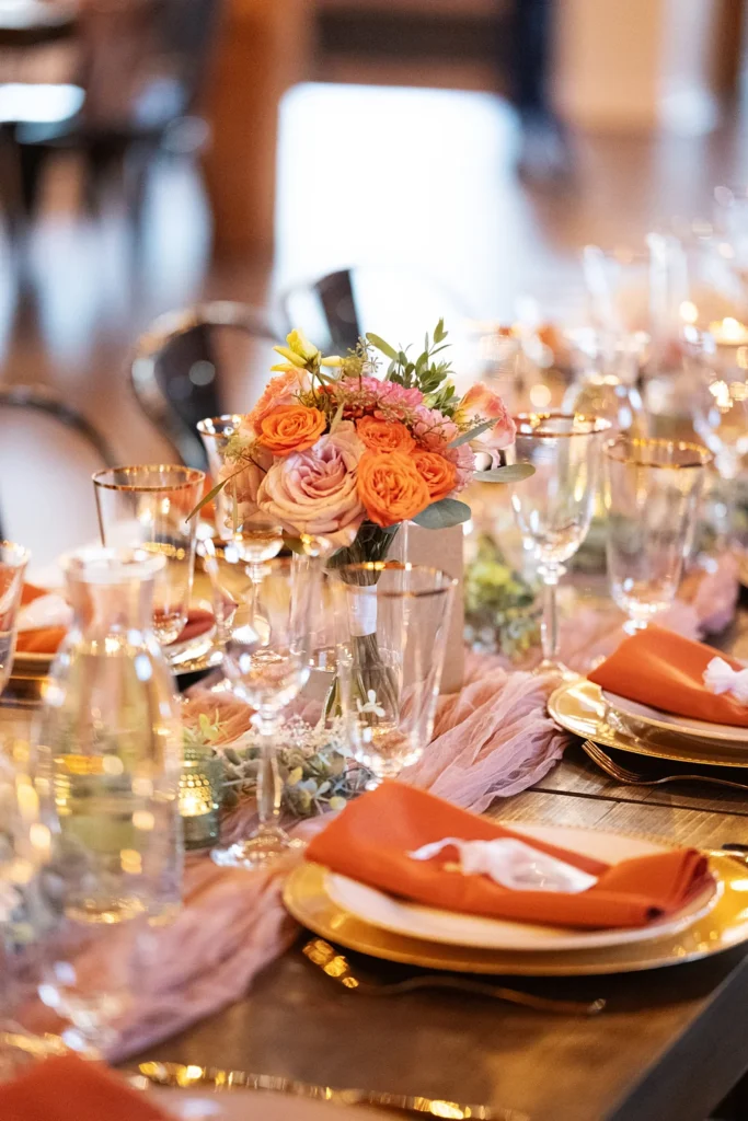 Wedding table details at UNION in Kansas City