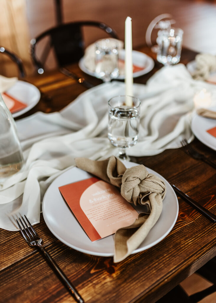 Wedding tablescape at UNION in Kansas City