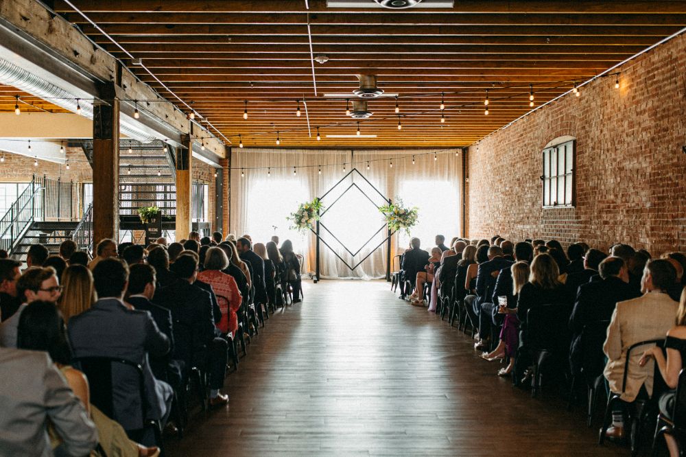 Wedding ceremony setup at UNION