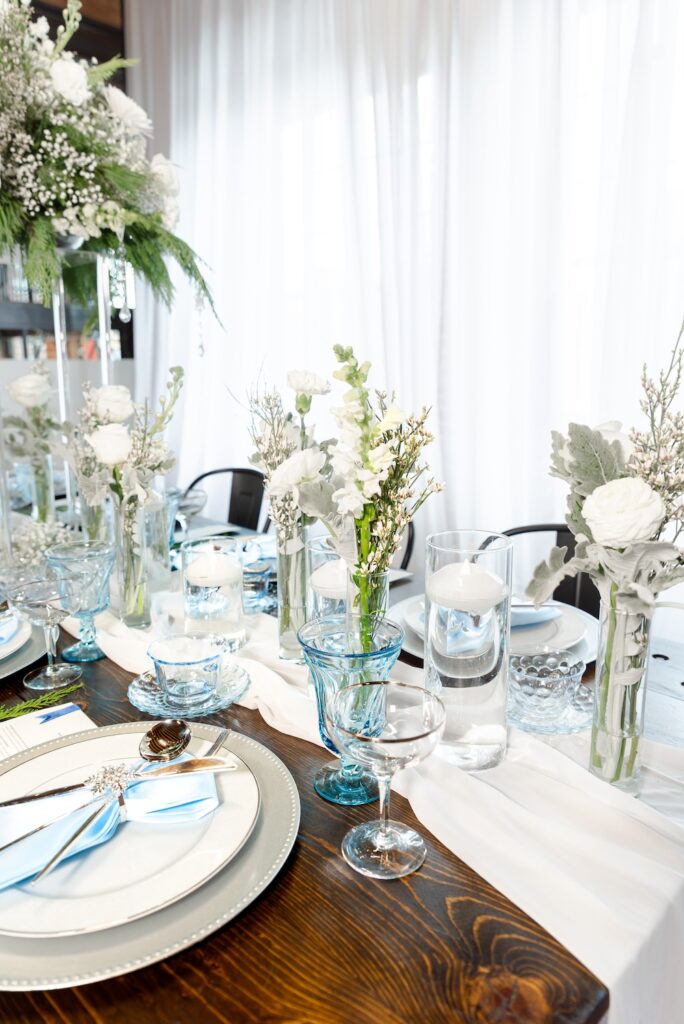 Holiday party tablescape at UNION