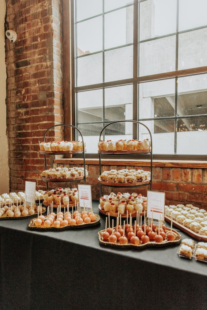 Dessert table at a wedding at UNION