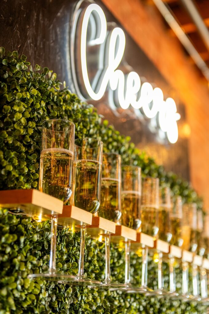 Champagne wall at UNION