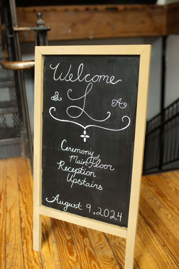 Wedding welcome sign