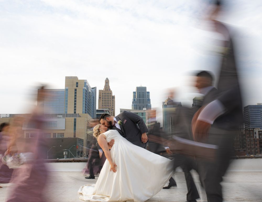 Bridal portraits on the rooftop at UNION