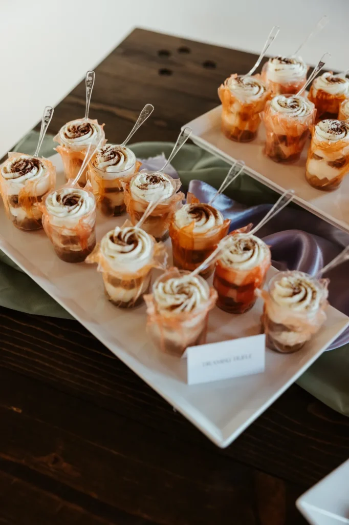 Dessert display at Kansas City office holiday party at UNION.