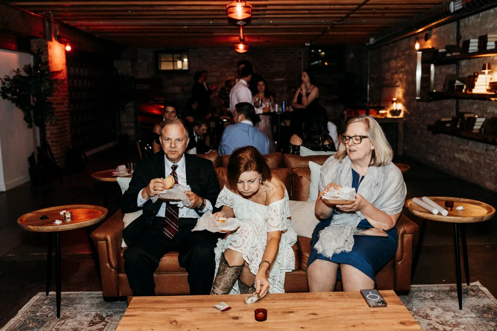 Guests enjoying a private event in The Goldfinch Room speakeasy at UNION in Kansas City MO